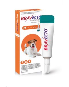 Bravecto Spot-on Small Dog (4.5kg to 10kg) Orange